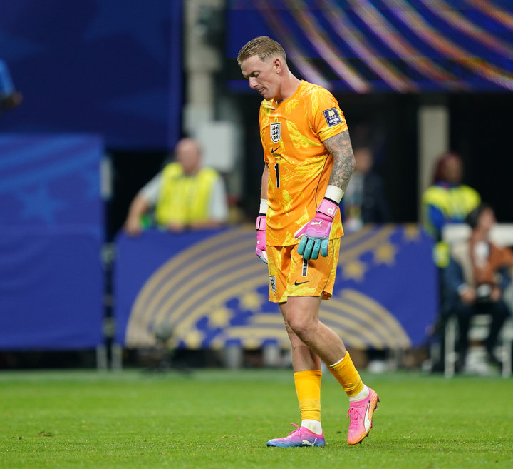 Jordan Pickford, el arquero de Inglaterra. Foto: Juano Tesone / enviado especial