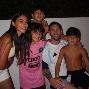 La tierna postal de los Messi y el family day de la Selección en Miami 