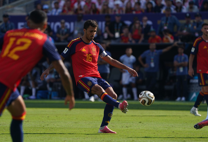 Rodri, en la final ante Argentina. Foto Juano Tesone / enviado especial
