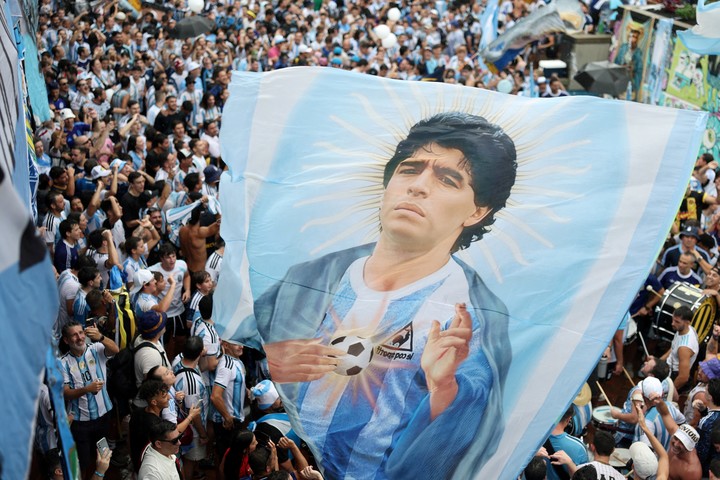 Diego, más presente que nunca. REUTERS/Amanda Perobelli