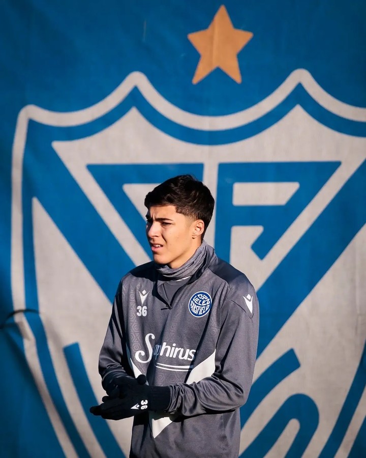 Tobías Andrada. Prensa Velez