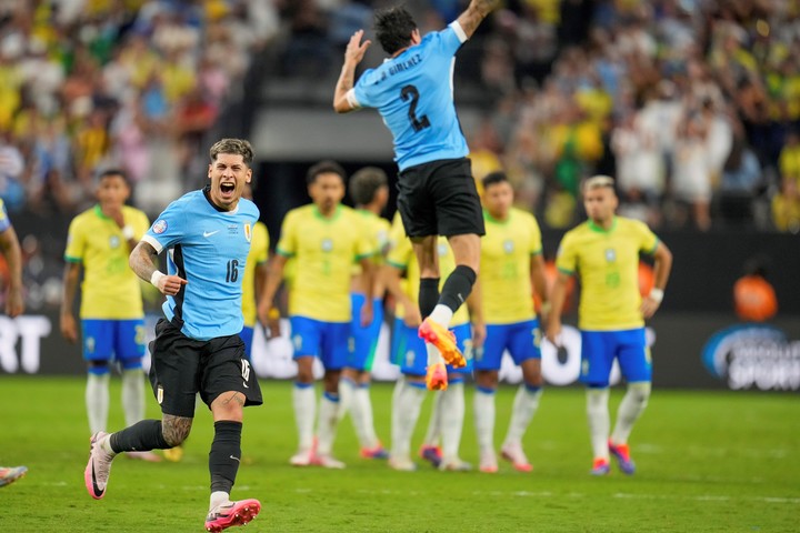 Brasil cayó con Uruguay en la Copa América 2024 (AP Photo).