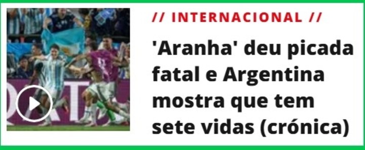 La reacción de A Bola.