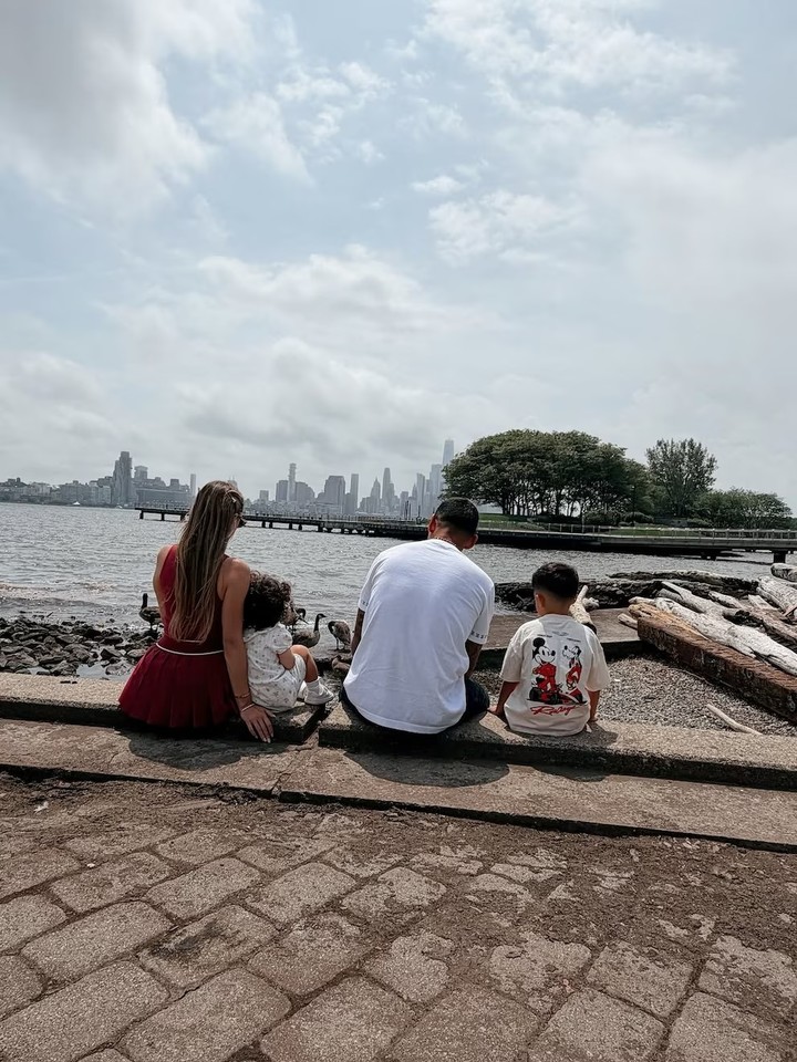 El Cuti con su familia. 