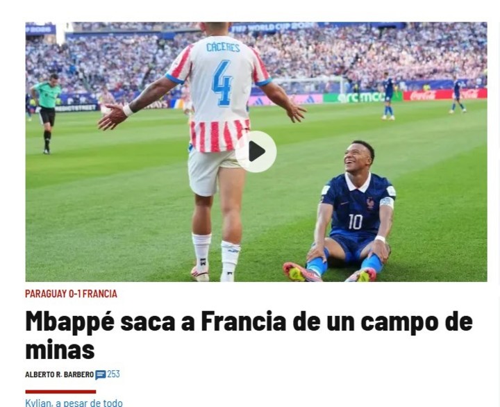 La reacción de los medios al Paraguay - Francia.