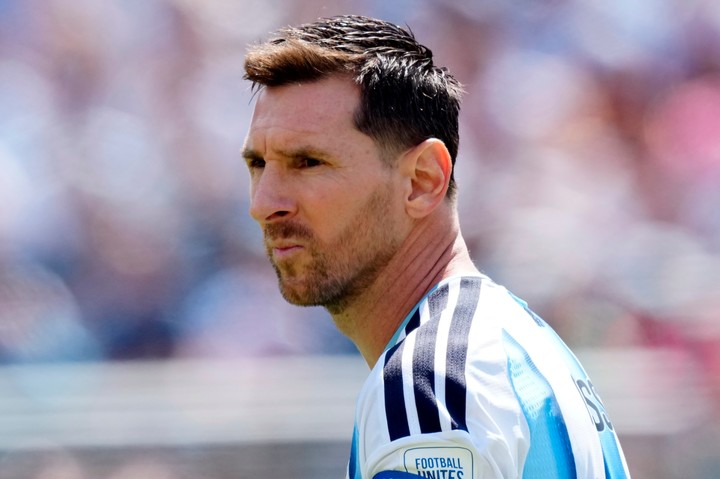 Lionel Messi tras la final ante España. (AP)