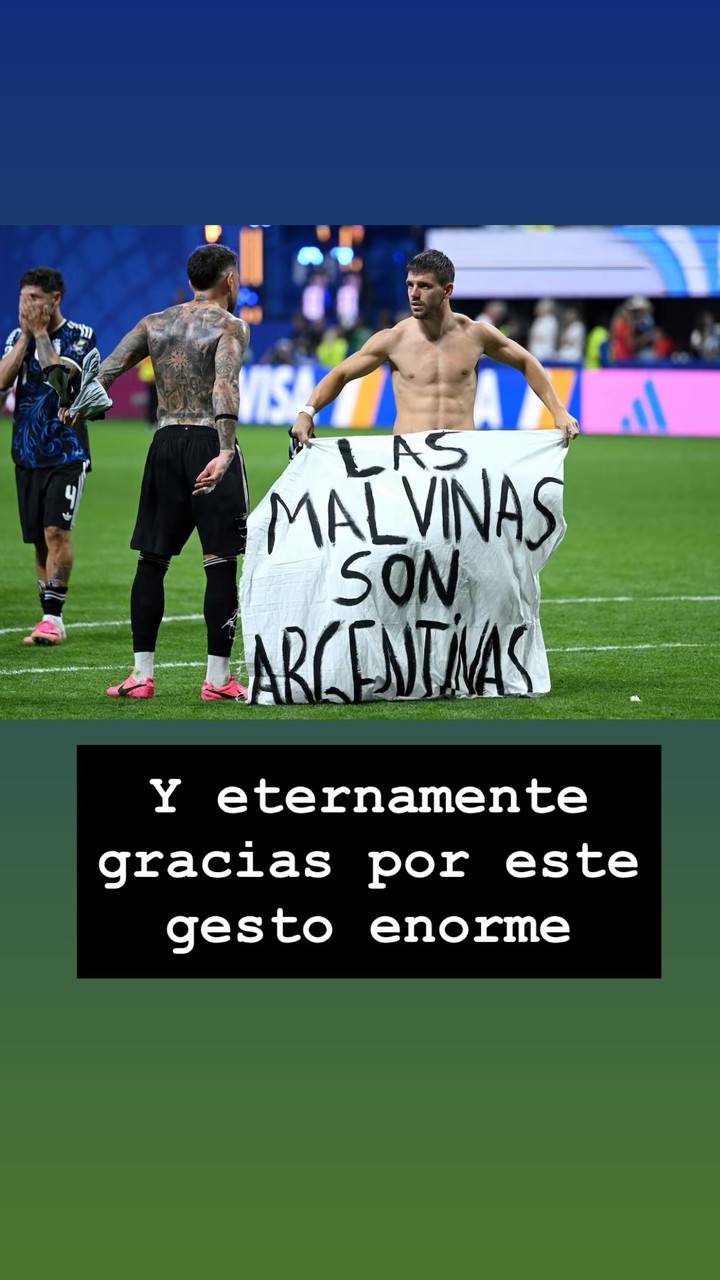 Dalma y su publicación por el gesto de los jugadores (Instagram: @dalmaradona).