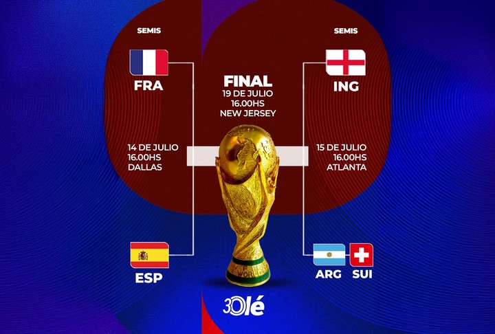 Estas son las semis.
