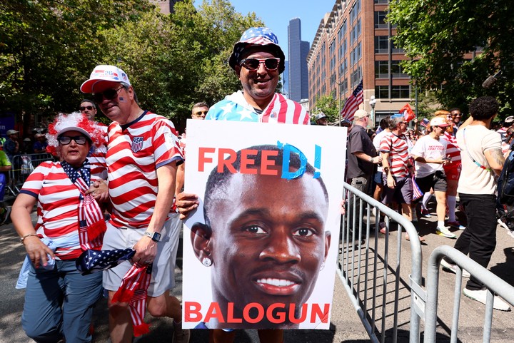 Los hinchas de Estados Unidos reclaman por Balgon.