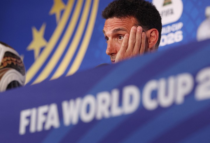 Scaloni, el DT de Argentina. REUTERS/Paul Childs