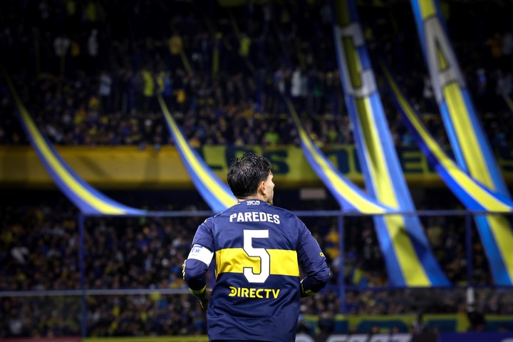 Paredes en la Bombonera.
