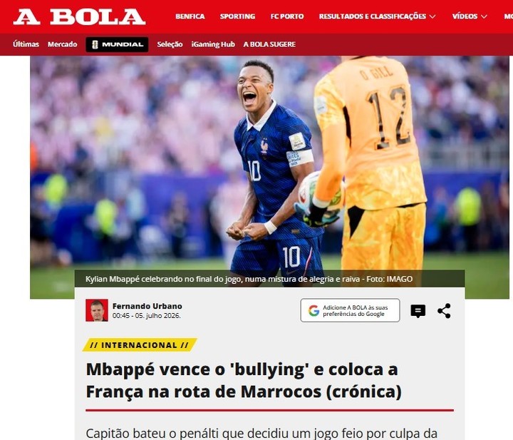 La reacción de los medios al Paraguay - Francia.