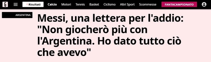 Gazzetta della Sport.