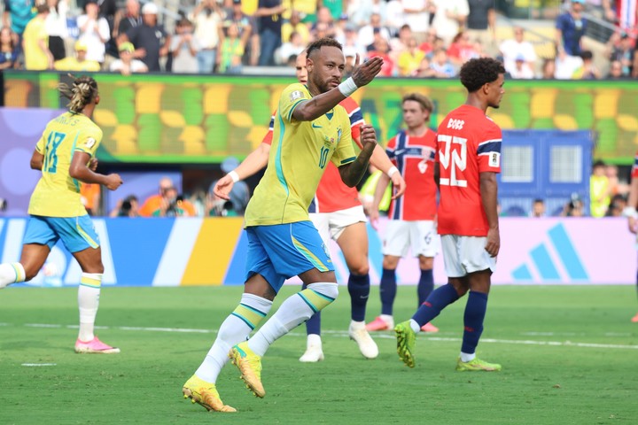 Neymar durante el Mundial 2026.
