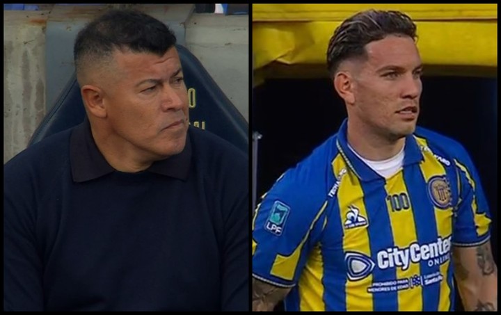 Almirón y  Copetti, silbados en Rosario Central.