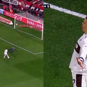 Video: el error de Rey y el gol de Mainero con festejo a lo Cristiano Ronaldo