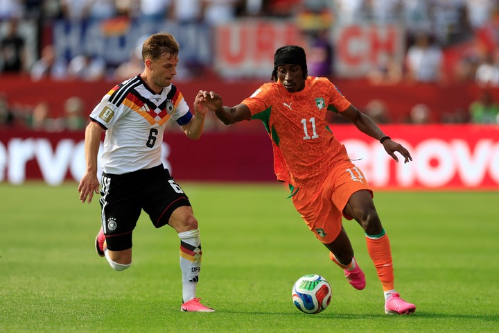 Diomandé con Costa de Marfil en el Mundial. (EFE)