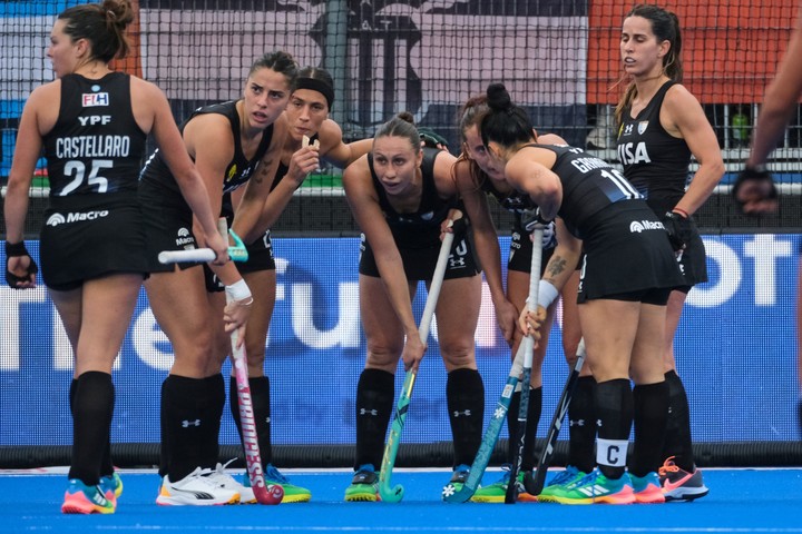 Las Leonas estuvieron cerca de la igualdad. (AP Photo/Patrick Post)