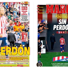 Qué dijeron en España del domingo de Julián Alvarez: "Sin perdón"
