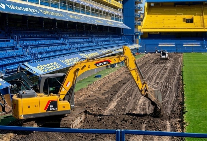 La Bombonera y los trabajos en el campo.