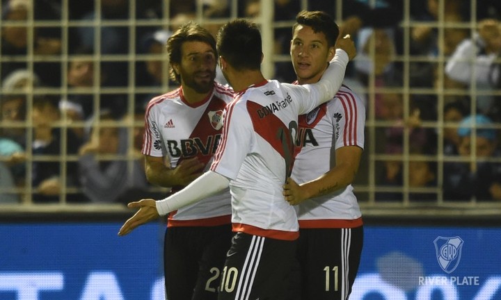 Driussi, otro jugador que Ponzio arropó cuando era pibe (Prensa River).