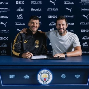 La bienvenida argentina del Manchester City a Gerónimo Rulli
