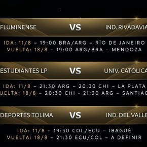 Oficial: confirmados los días y los horarios para los octavos de la Libertadores