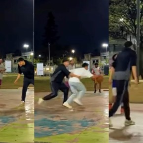 La sorpresa de sus vidas: estaban jugando un picado en una plaza y se prendió Facundo Campazzo