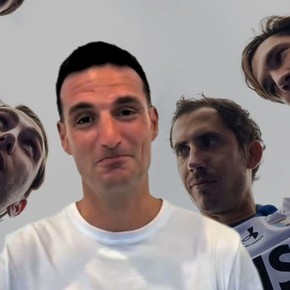 Scaloni se puso la camiseta de la Selección... de hockey: "Estoy seguro de que van a llevar nuestros colores a lo más alto"