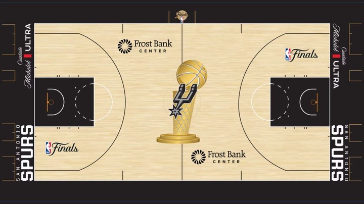 Así lució el estadio de los Spurs en las finales.