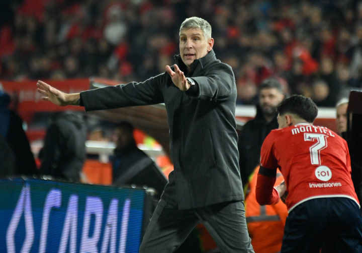 Palermo, conforme con el rendimiento del equipo en su debut. 
Foto: FOTOBAIRES
