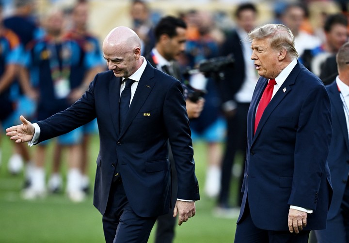 Infantino con Trump en la final del Mundial: un yerno de Donald estaba en el proyecto..