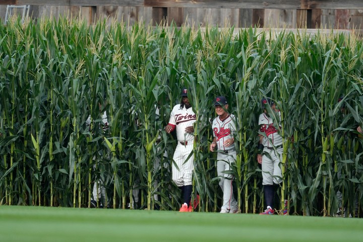 Se volvió a jugar en Field of Dreams (Foto: AP).
