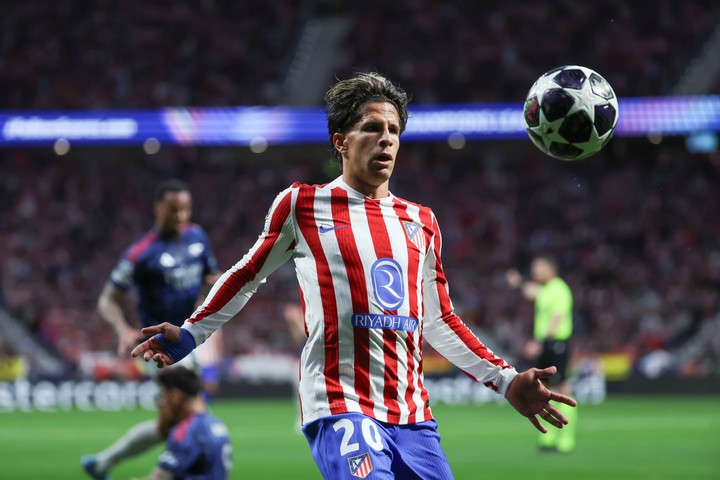 Giuliano Simeone ya tiene experiencia en Champions. (EFE/Kiko Huesca)