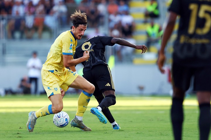 Kolo Muani en su debut con la Juve. ANSA/FEDERICO PROIETTI