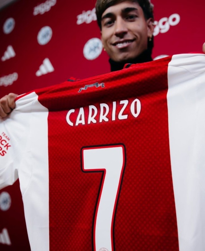 Maher Carrizo, ex Vélez. (@AFCAjax)