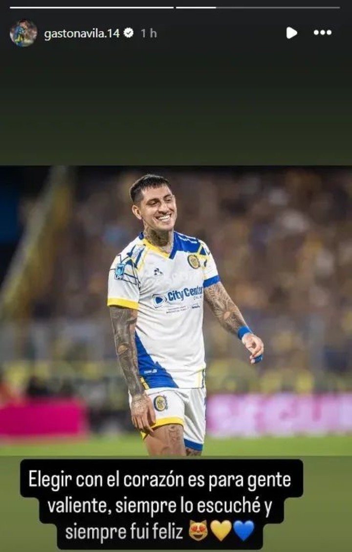 El posteo de Gastón Avila en medio de la definición de su hermano. (Instagram)