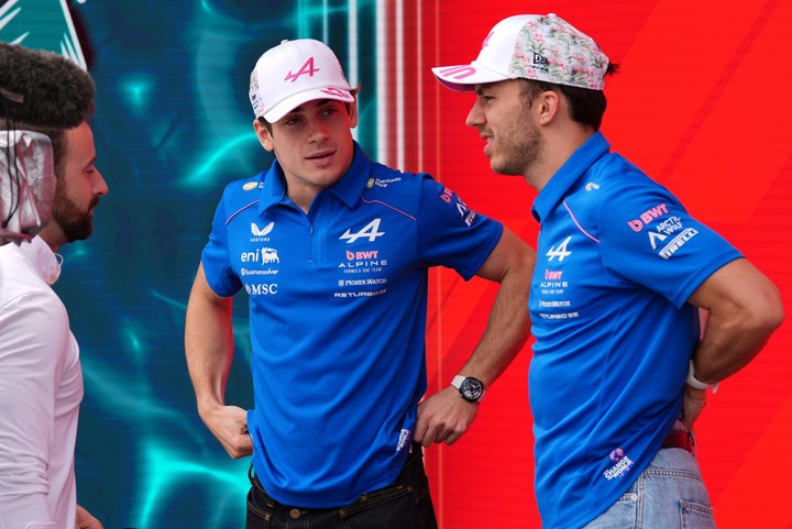 Es el segundo año de Alpine con la dupla Colapinto-Gasly (AP).