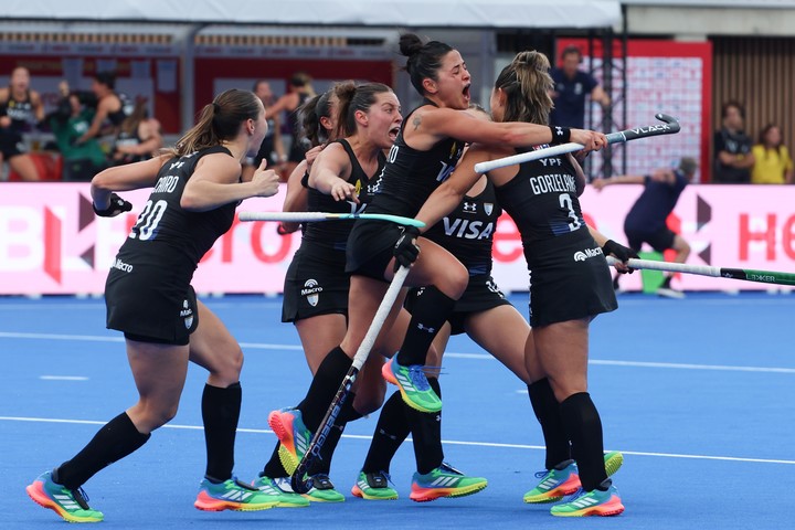 Las Leonas vienen de ganarle agónicamente a Alemania. (EFE/EPA/OLIVIER HOSLE)