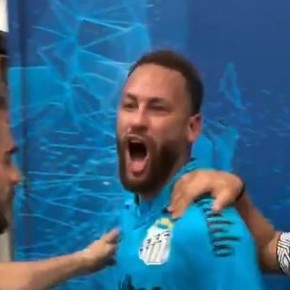 El explosivo gesto que hizo Neymar ante la dirigencia del Remo tras eliminarlos de la Copa Brasil