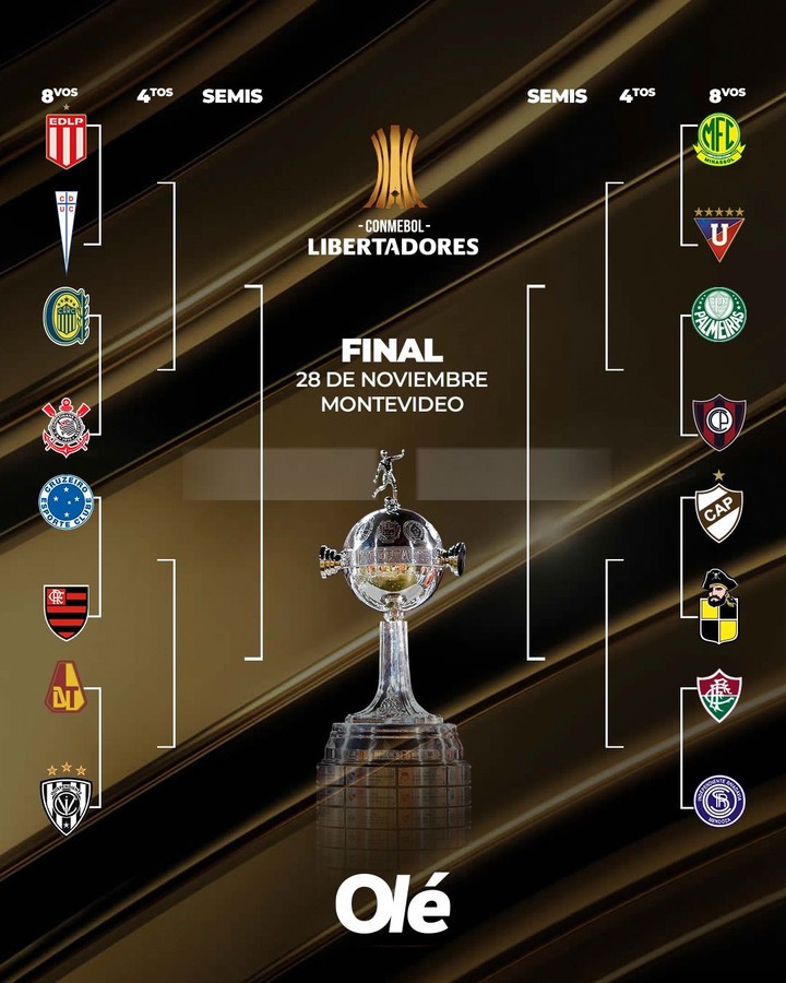 El cuadro de la Copa Libertadores.