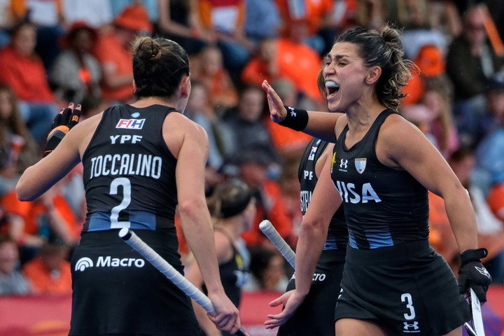 Las Leonas son campeonas. (AP Photo/Patrick Post)