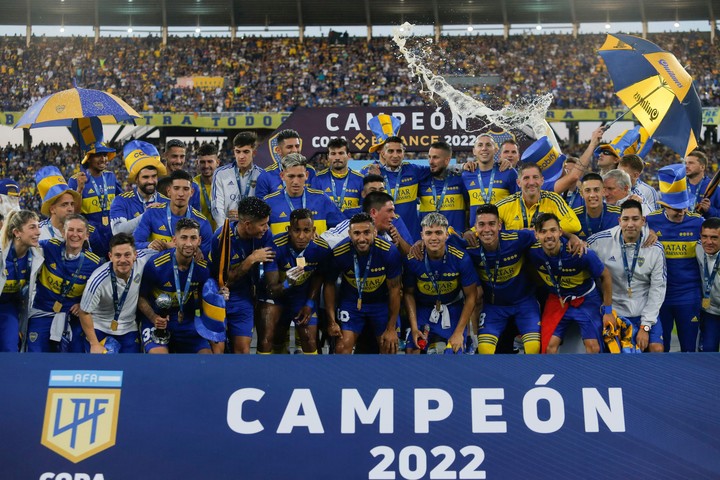 En 2022 festejó su último título con Boca, ya con mas recorrido en Primera. 