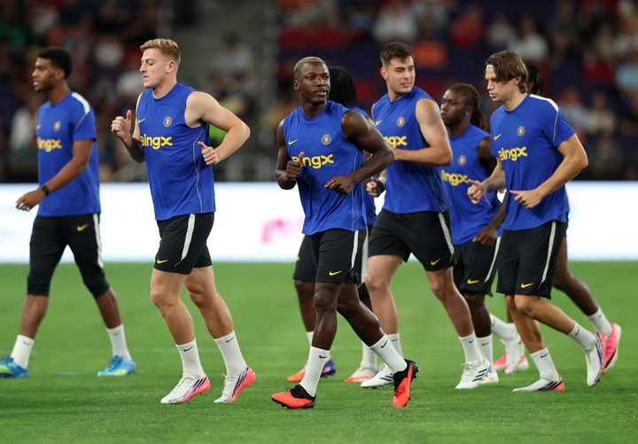 El entrenamiento de Chelsea en Hong Kong. (REUTERS)