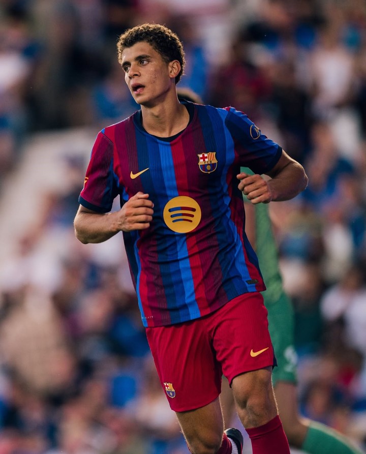 El Barcelona jugó los primeros tres amistosos con Abdelkarim de delantero (Foto: Instagram).