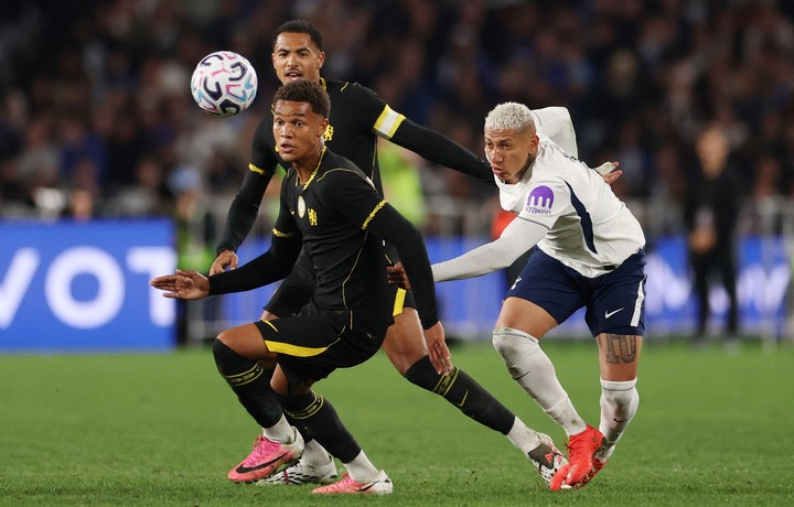 Chelsea y Tottenham jugaron en Australia. 