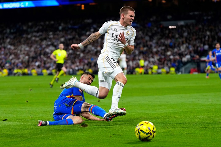 Mastantuono en el real Madrid: fue cedido a préstamo. (AP / archivo)