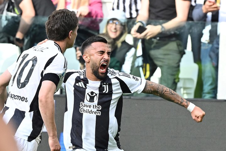 Nicolás González, en la Juventus. (Foto: ANSA)