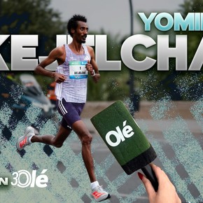 Yomif Kejelcha, la figura mundial que bajó las dos horas en los 42K, con Olé: "Soy fan de Messi"