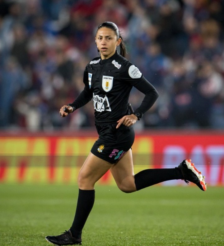 Anahí Fernández durante el partido entre Nacional y Progreso (X Carve).